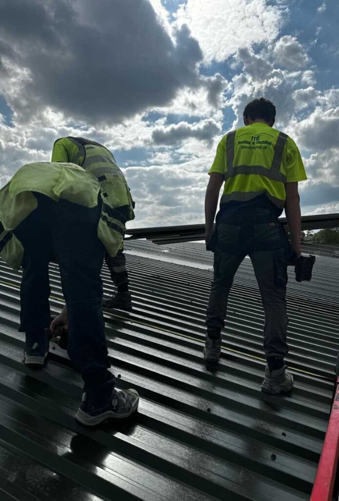 JTC Contractors at work on Roof